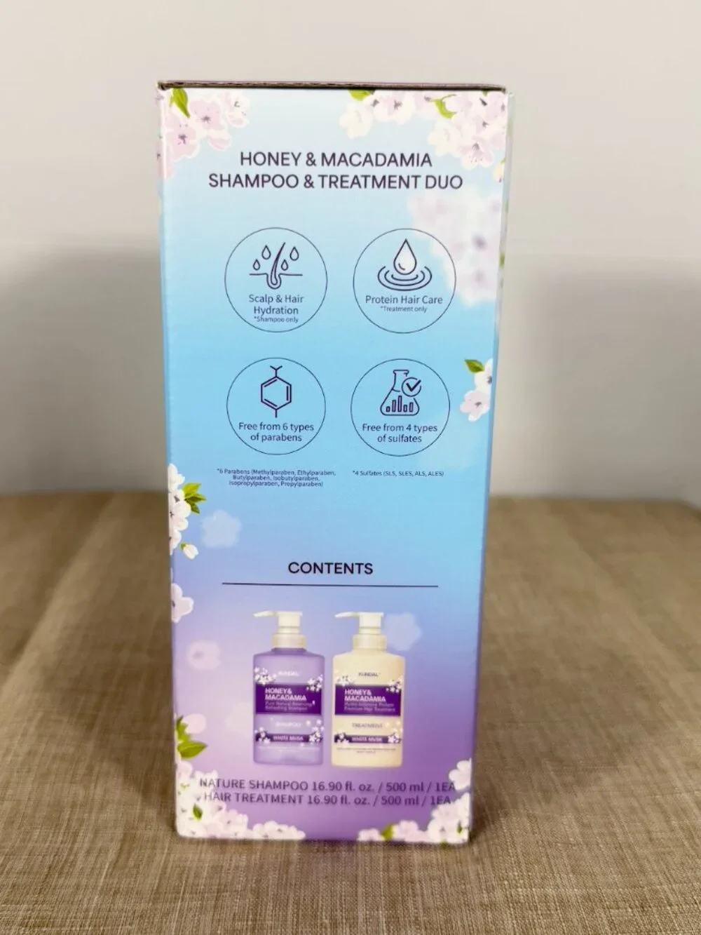 KUNDAL White Musk Shampoo Treatment Set 500ml x2 NIB Viral Korean Hair Care
